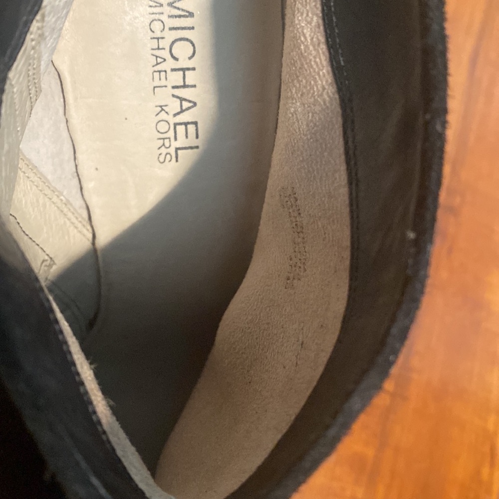 NWT MICHAEL MICHAEL KORS HAVEN BLACK SUEDE BOOTS - Picture 3 of 9